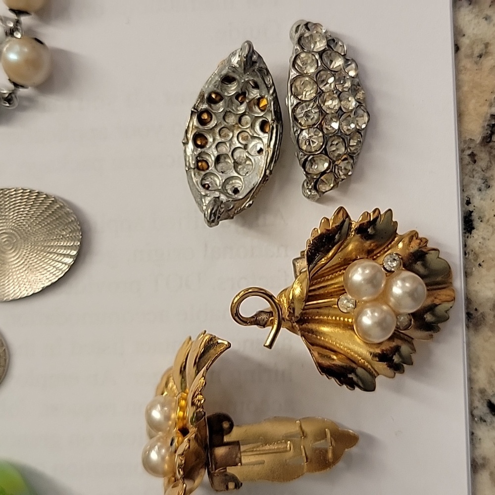 Vintage Earrings & Shoe Clips - Picture 6 of 6